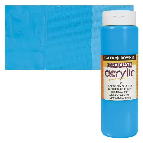 Daler Rowney Graduate Akrilik 500 Ml Coeruleum Hue - 1