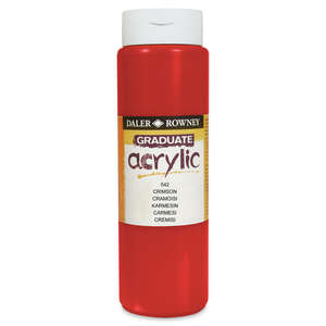 Daler Rowney Graduate Akrilik 500 Ml Crimson - 3