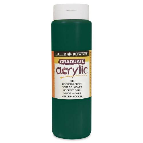 Daler Rowney Graduate Akrilik 500 Ml Hookers Green - 3