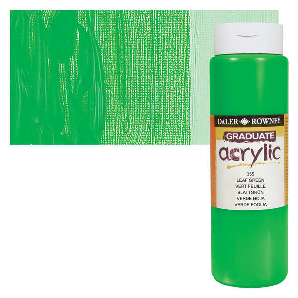 Daler Rowney Graduate Akrilik 500 Ml Leaf Green - 1