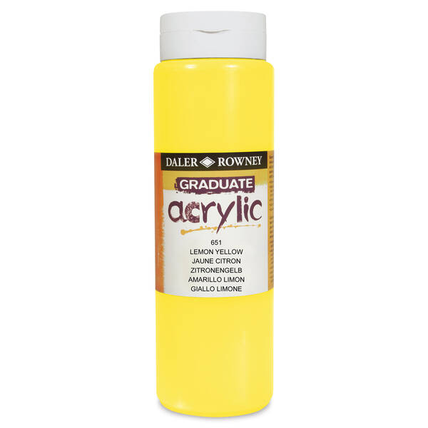 Daler Rowney Graduate Akrilik 500 Ml Lemon Yellow - 3