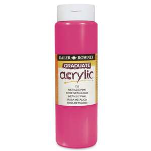Daler Rowney Graduate Akrilik 500 Ml Metallic Pink - 3