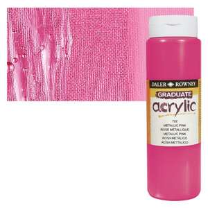 Daler Rowney Graduate Akrilik 500 Ml Metallic Pink - 1