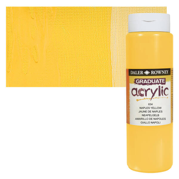 Daler Rowney Graduate Akrilik 500 Ml Naples Yellow - 1