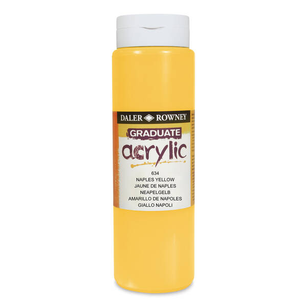 Daler Rowney Graduate Akrilik 500 Ml Naples Yellow - 3