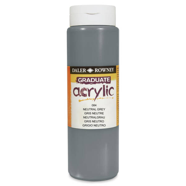 Daler Rowney Graduate Akrilik 500 Ml Neutral Grey - 3