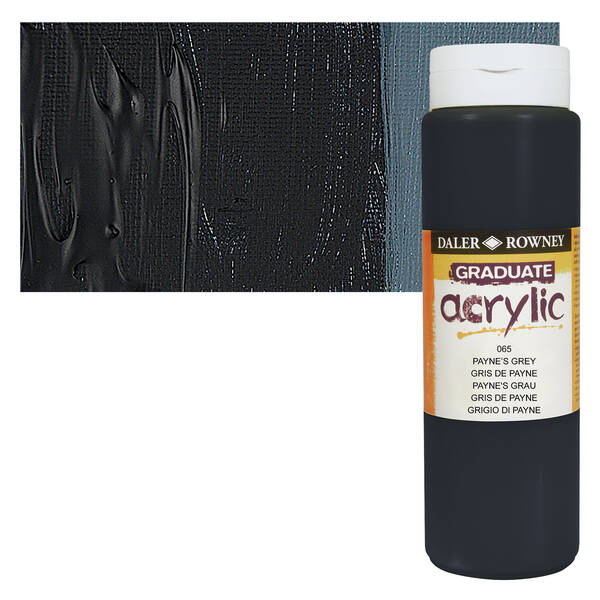 Daler Rowney Graduate Akrilik 500 Ml Paynes Grey - 1
