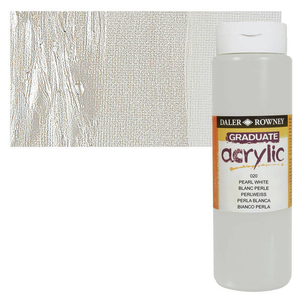 Daler Rowney Graduate Akrilik 500 Ml Pearl White - 1