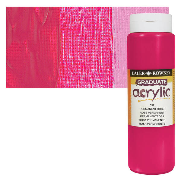 Daler Rowney Graduate Akrilik 500 Ml Permanent Rose - 1