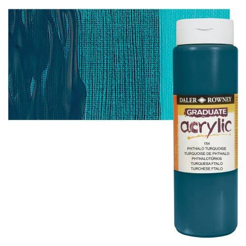 Daler Rowney Graduate Akrilik 500 Ml Phthalo Turquiose - 1