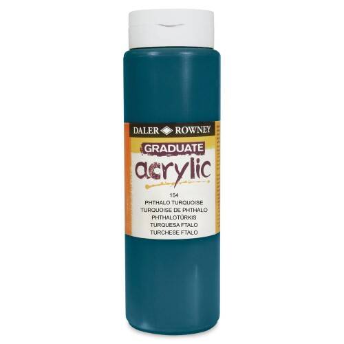 Daler Rowney Graduate Akrilik 500 Ml Phthalo Turquiose - 3