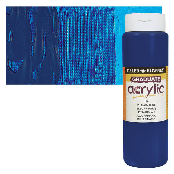 Daler Rowney Graduate Akrilik 500 Ml Primary Blue - 1