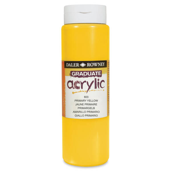 Daler Rowney Graduate Akrilik 500 Ml Primary Yellow - 3
