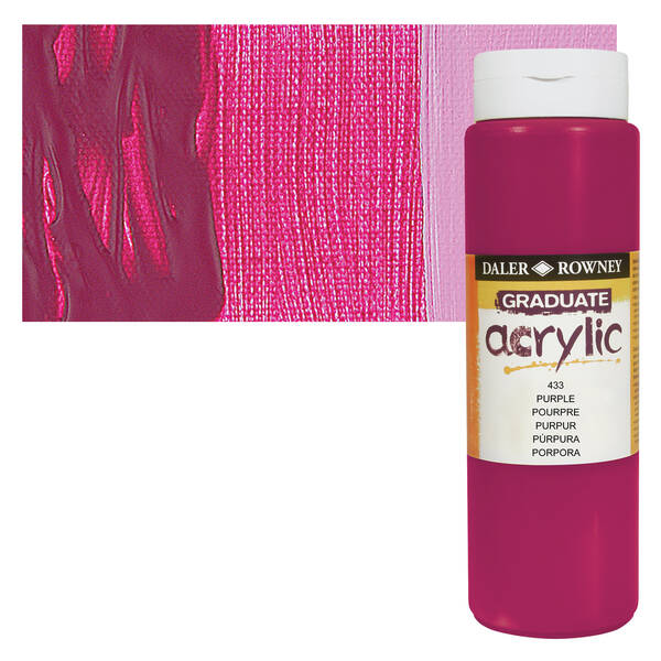 Daler Rowney Graduate Akrilik 500 Ml Purple - 1