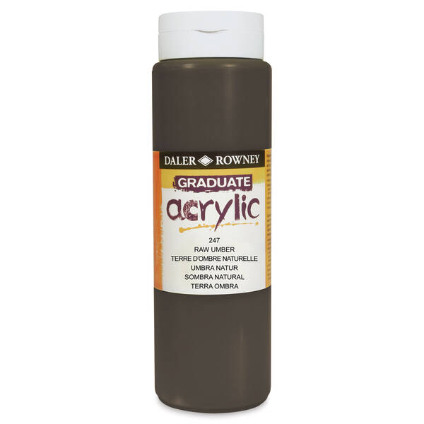 Daler Rowney Graduate Akrilik 500 Ml Raw Umber - 3