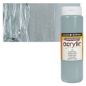 Daler Rowney Graduate Akrilik 500 Ml Silver Imit - 1