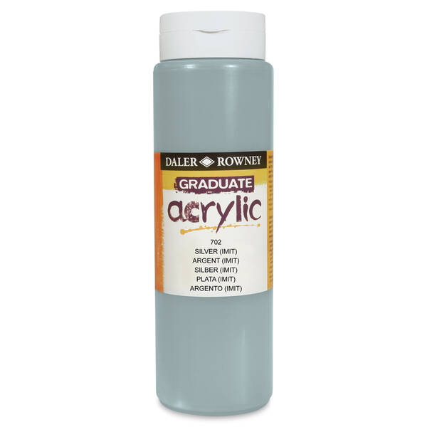 Daler Rowney Graduate Akrilik 500 Ml Silver Imit - 3