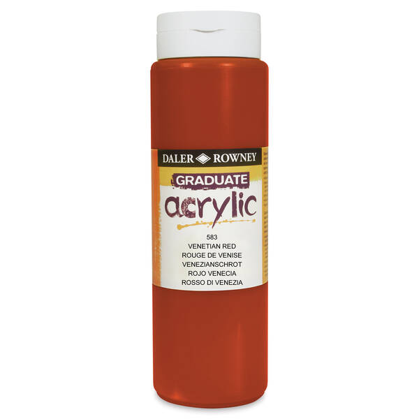 Daler Rowney Graduate Akrilik 500 Ml Venetian Red - 3