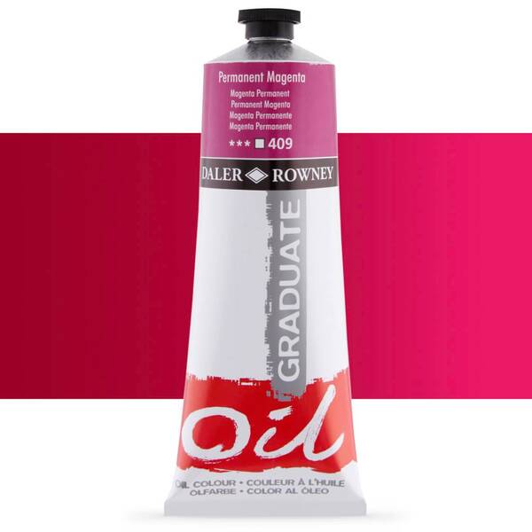 Daler Rowney Graduate Yağlı Boya 200 Ml Permanent Magenta - 1