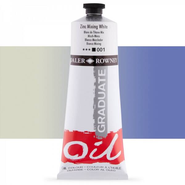 Daler Rowney Graduate Yağlı Boya 200 Ml Zinc Mixing White - 1