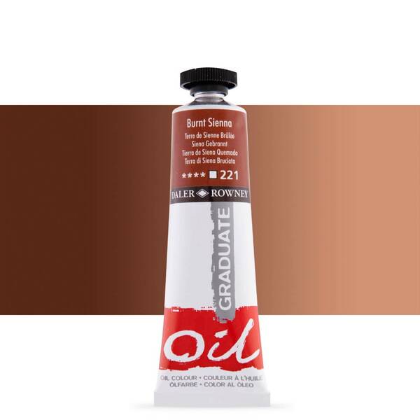 Daler Rowney Graduate Yağlı Boya 38 Ml Burnt Sienna - 1