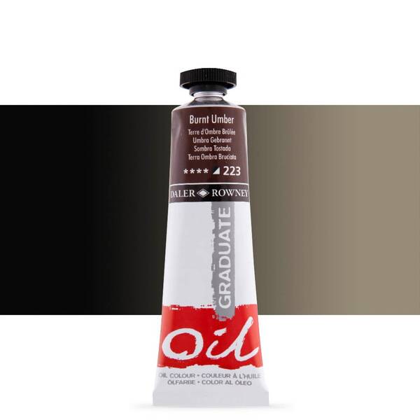 Daler Rowney Graduate Yağlı Boya 38 Ml Burnt Umber - 1