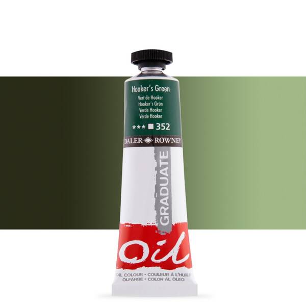 Daler Rowney Graduate Yağlı Boya 38 Ml Hooker's Green - 1