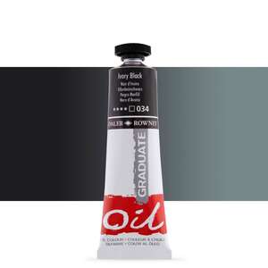 Daler Rowney - Daler Rowney Graduate Yağlı Boya 38 Ml Ivory Black