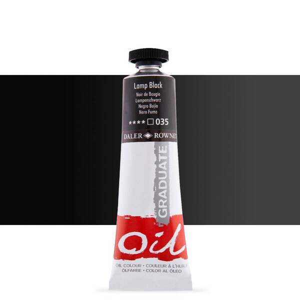 Daler Rowney Graduate Yağlı Boya 38 Ml Lamp Black - 1