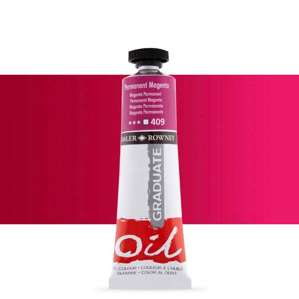 Daler Rowney Graduate Yağlı Boya 38 Ml Permanent Magenta - 1