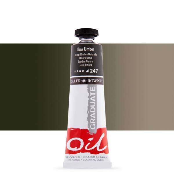 Daler Rowney Graduate Yağlı Boya 38 Ml Raw Umber - 1