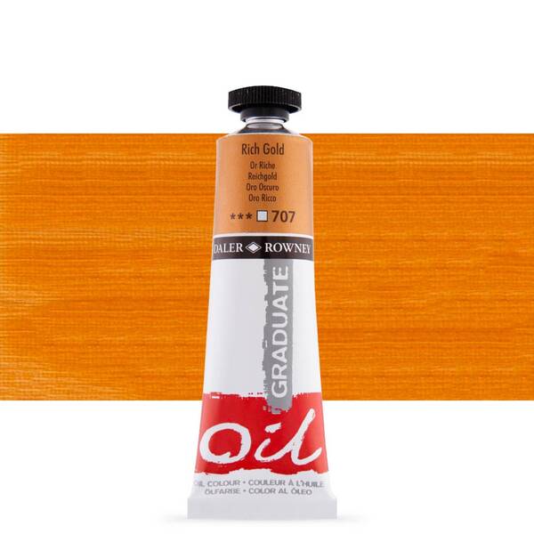 Daler Rowney Graduate Yağlı Boya 38 Ml Rich Gold - 1