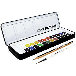 Daler Rowney Graduate Watercolor Set 24'lü Yarım Tablet - 4