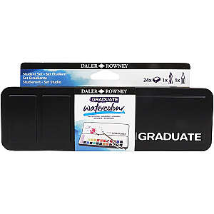 Daler Rowney Graduate Watercolor Set 24'lü Yarım Tablet - Daler Rowney