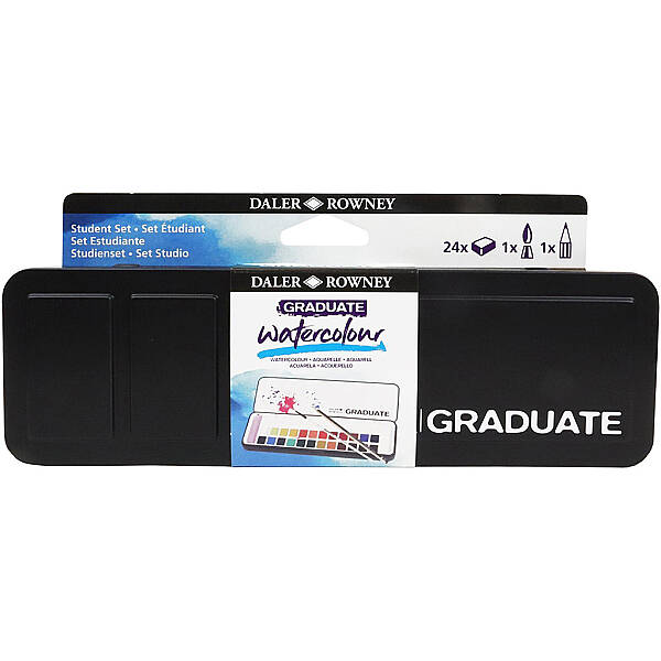 Daler Rowney Graduate Watercolor Set 24'lü Yarım Tablet - 1