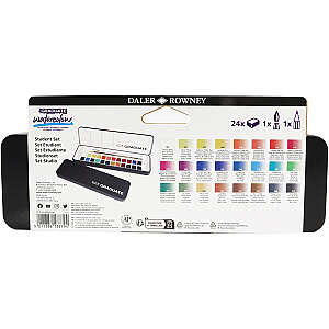 Daler Rowney Graduate Watercolor Set 24'lü Yarım Tablet - 2