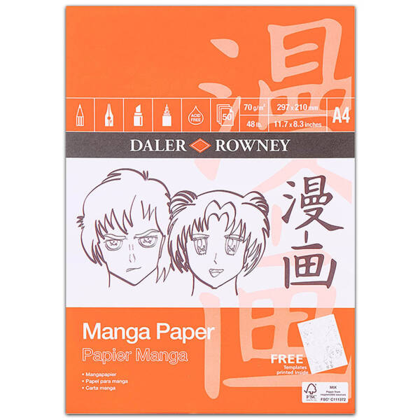 Daler Rowney Manga Marker Defteri A4 70gr 50 Yaprak - 1