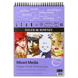 Daler Rowney Mixed Media Spiral A3 250Gr 30Sf - Daler Rowney