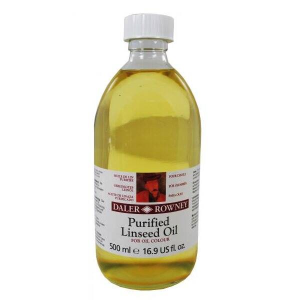 Daler Rowney Purified Linseed Oil 500 Ml - 1