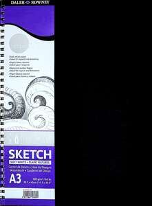 Daler Rowney Simply Sert Kapak Eskiz Defteri A3 100gr 54 Sayfa - Daler Rowney