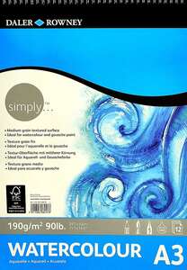 Daler Rowney Simply Sulu Boya Defteri 190gr A3 16 Yaprak - 2