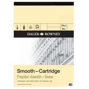 Daler Rowney Smooth Cardridge Eskiz Defteri A3 130Gr 30 Yaprak - Daler Rowney
