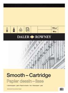 Daler Rowney Smooth Cardridge Eskiz Defteri A4 130Gr 30 Yaprak - Daler Rowney