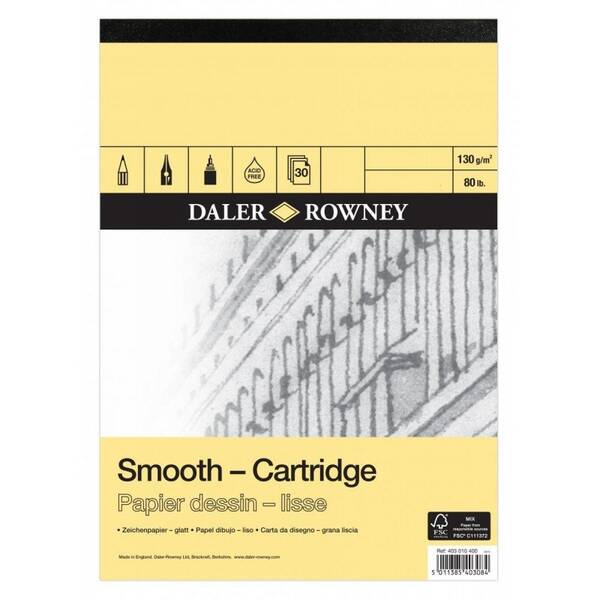 Daler Rowney Smooth Cartridge Eskiz Defteri A5 130Gr 30 Yaprak - 1