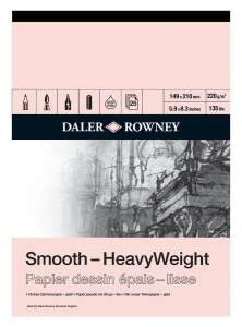 Daler Rowney Smooth Heavyweight Cart Eskiz Defteri A5 220 Gr 25 Sayfa - Daler Rowney