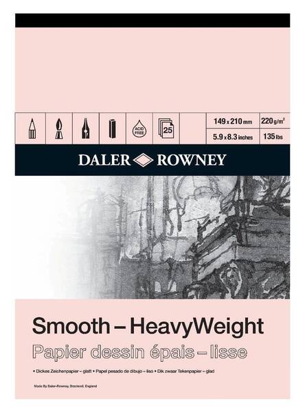 Daler Rowney Smooth Heavyweight Eskiz Defteri A5 220 Gr 25 Yaprak - 1