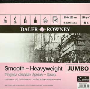 Daler Rowney - Daler Rowney Smooth Heavyweight Jumbo Eskiz Defteri 220gr 25X25cm