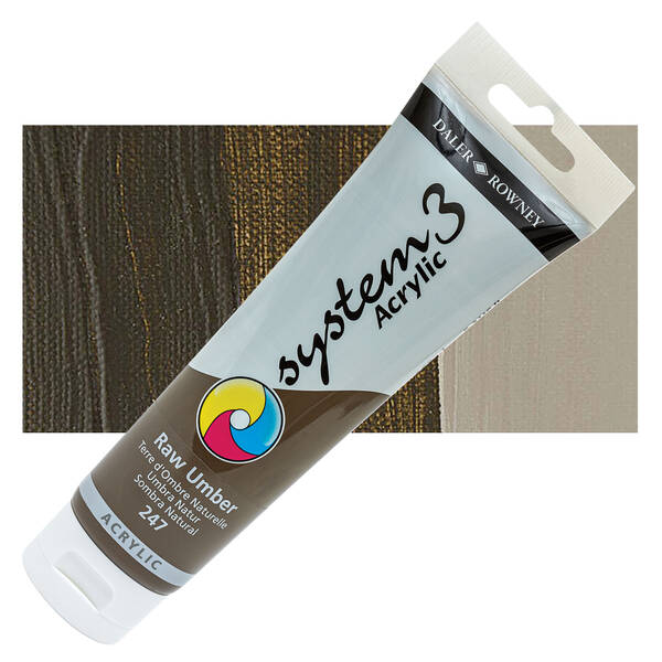 Daler Rowney System 3 Original Akrilik Boya 150 Ml 247 Raw Umber - 1