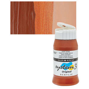 Daler Rowney System 3 Original Akrilik Boya 500 Ml Burnt Sienna - 1