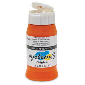 Daler Rowney System 3 Original Akrilik Boya 500 Ml Cadmium Orange Hue - 3